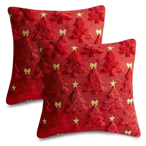 Generisch 2 Stück Kissenbezug Weihnachten 45 x 45...