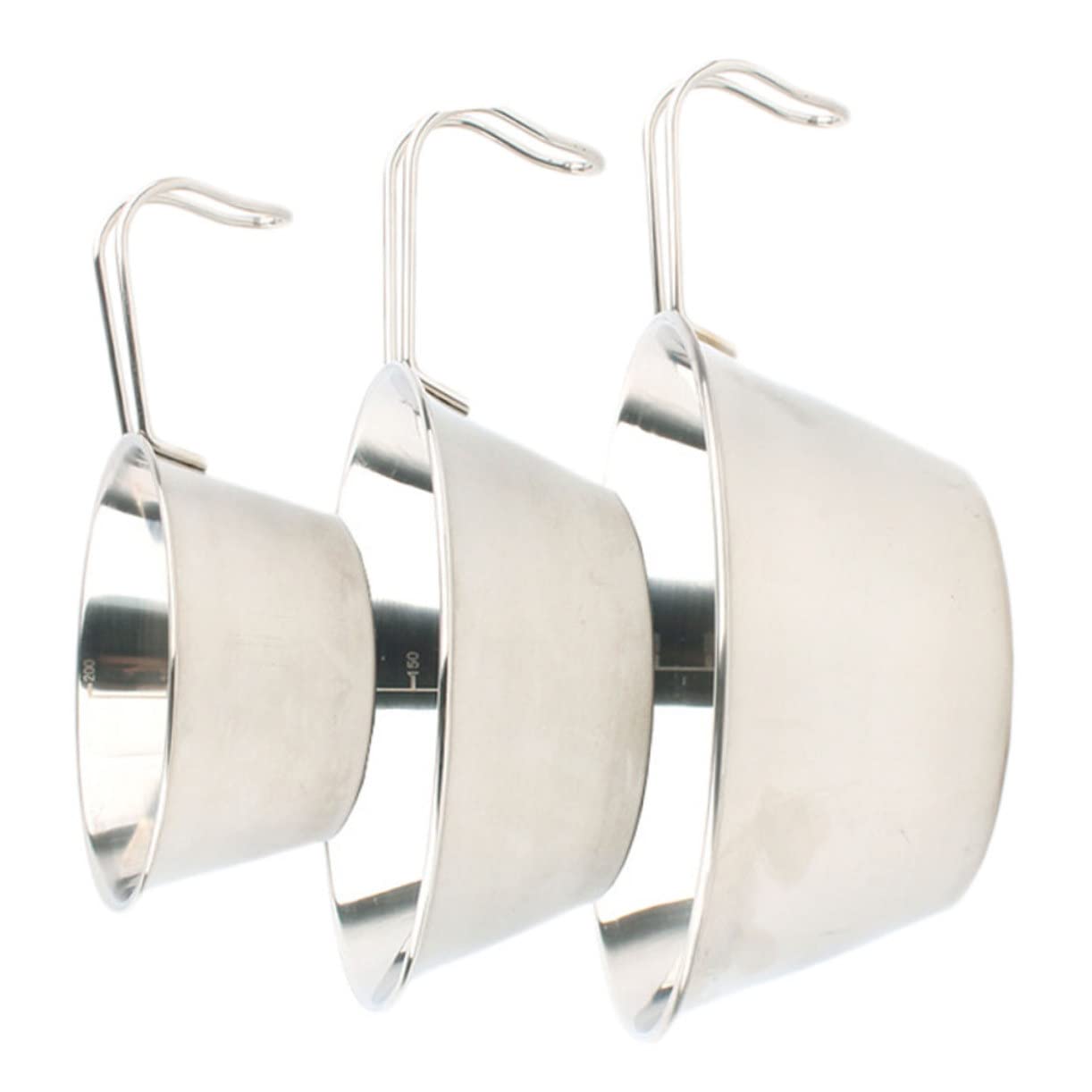 CIMAXIC Portable Dinner Bowls 3-Piece Stainless Steel Bowl Set BBQ Cooker Outdoor Accessories for Camping Hiking