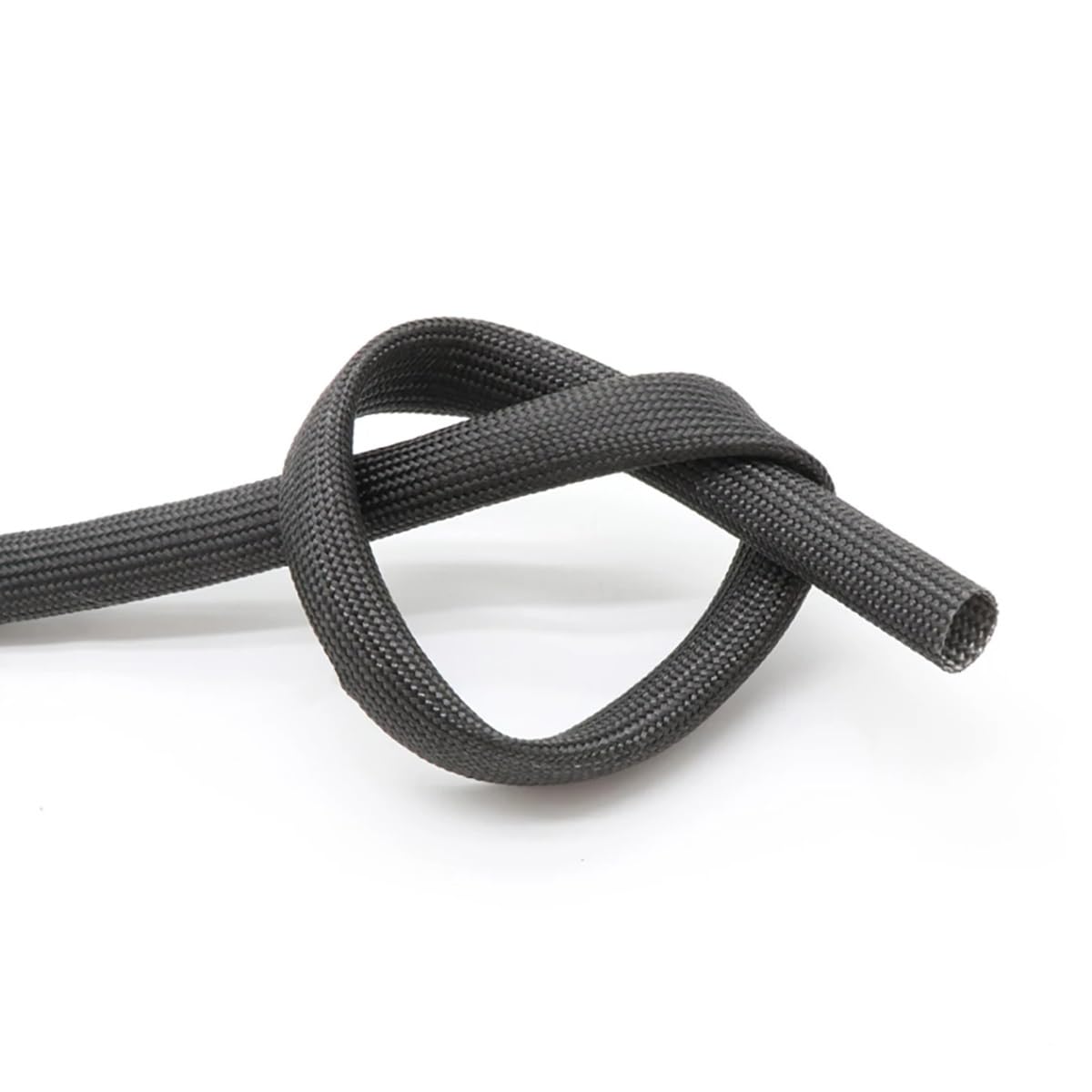 LOMNCHSG Wire Insulation Braid Fire Sleeve, High Temperature Braided Fiberglass Heat Shield Sleeve 5 meters 600C Multicolor 10-18mm(Black,18mm)