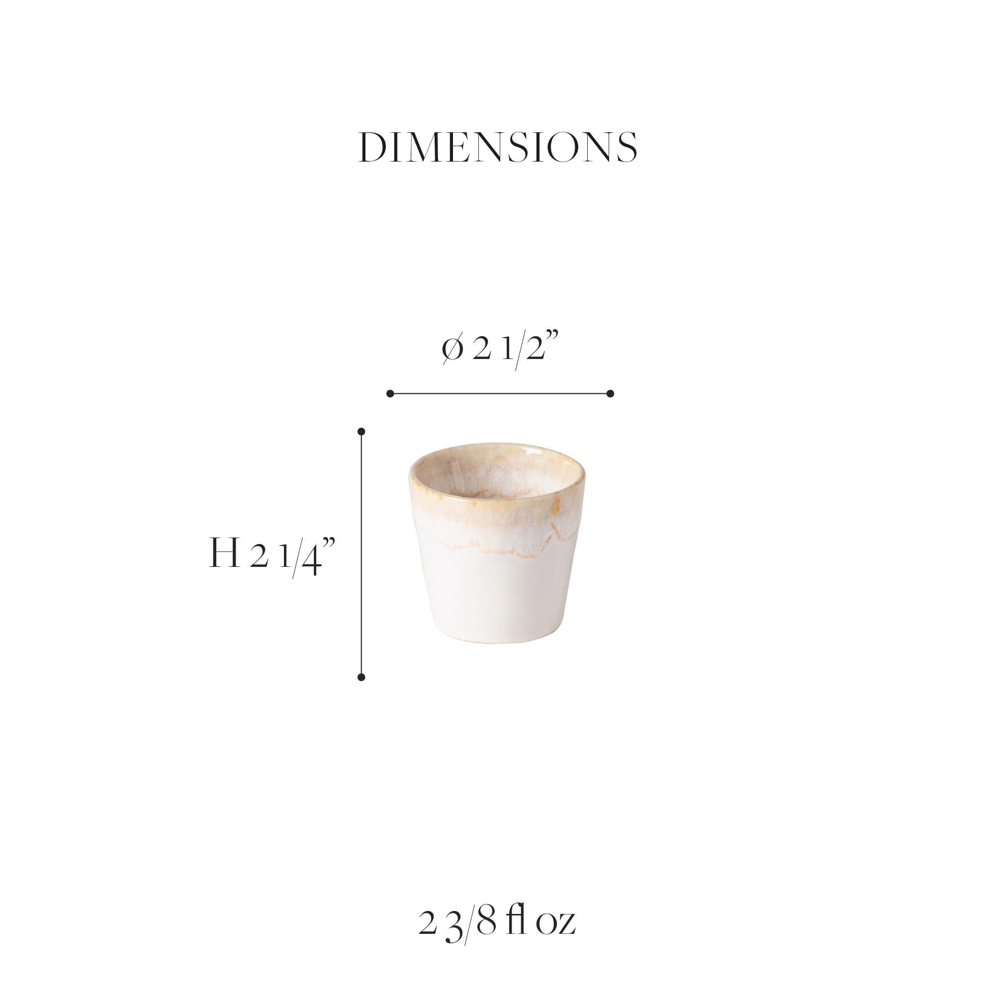 Costa Nova, Grespresso Kollektion, Steinzeug Geschirr, Holzkiste mit 8 Espressobecher, mehrfarbig