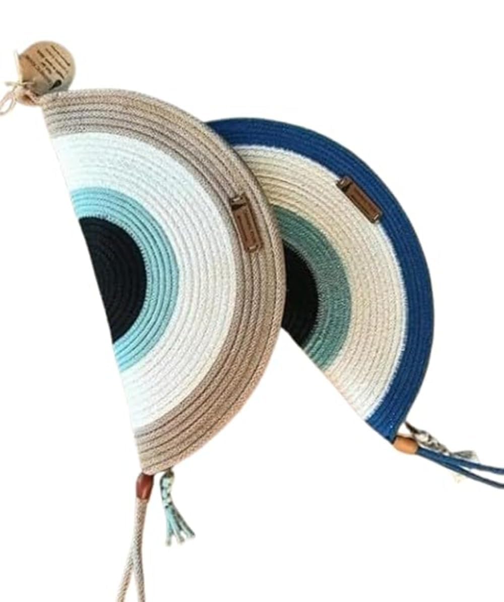 Handcrafted Cotton Clutch Bag – Evil Eye Design Handbag for Women (Pack of 2) | Eco-Friendly Boho Purse with Wrist Strap | Stylish Casual & Beach Carry Pouch-picture-21