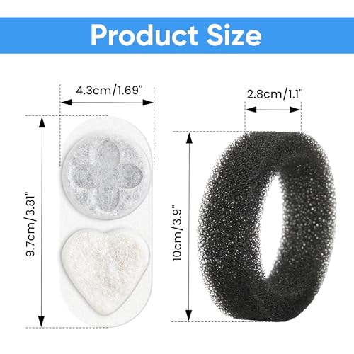 Filtros de repuesto para fuente de agua para gatos miniatura 3