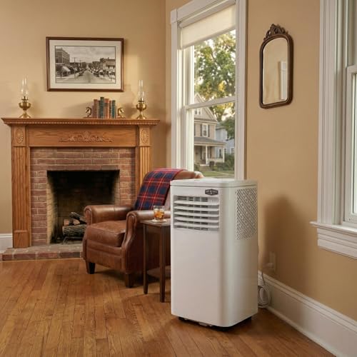 Image of Portable Air Conditioner 8000 BTU,4-in-1 AC Unit with Cooling, Dehumidifier, Fan and Sleep Modes, Cools Rooms Up to 350 Sq Ft, Adjustable Fan Speeds, Remote Control and LED Display