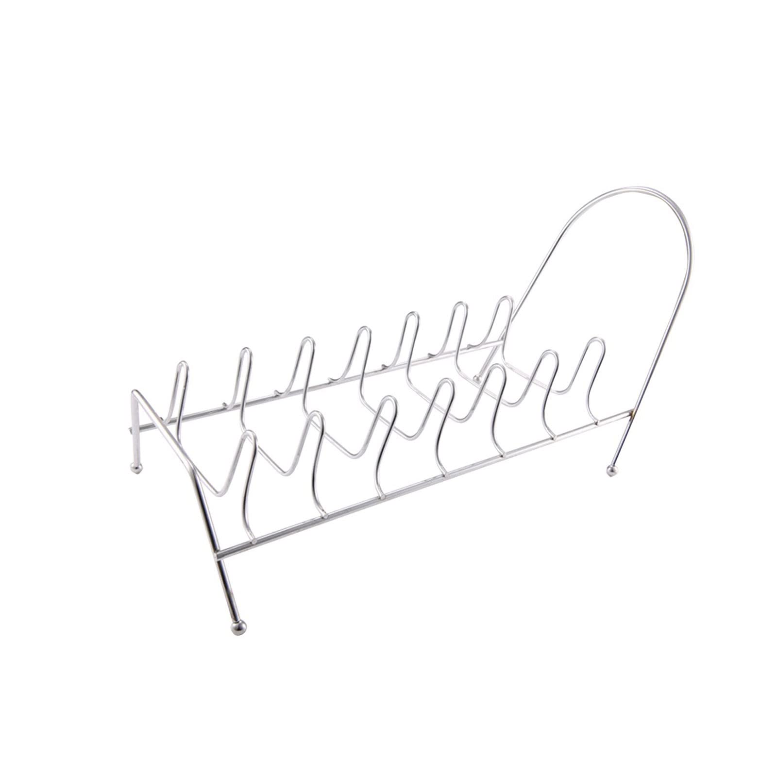 NBMfdSRY plate rack, Pot Lid and Plates Storage Drying Stand for Bowls and Pans Space saving Sink Shelf