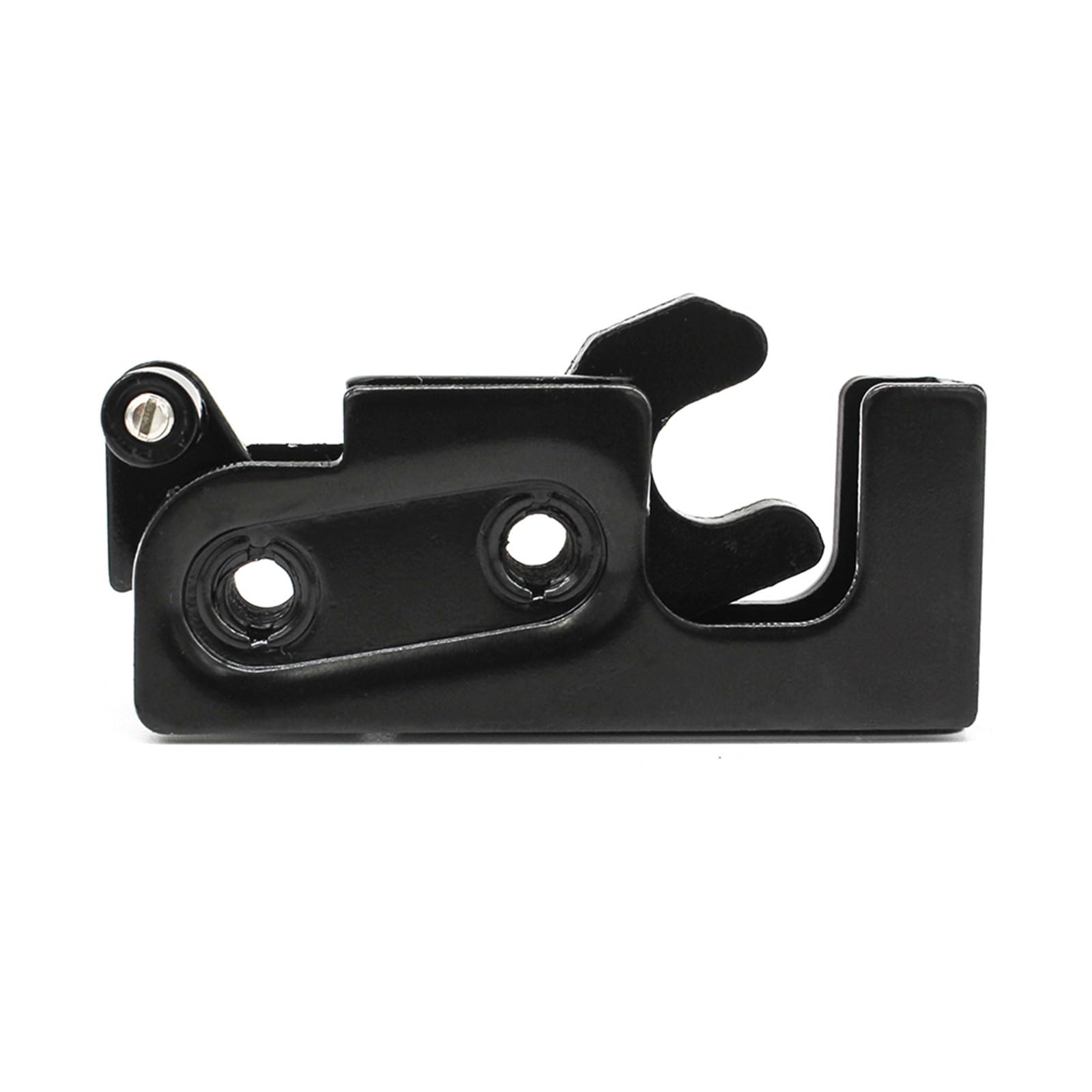Loquet rotatif double étage caché acier noir pour mécanisme de fermeture porte