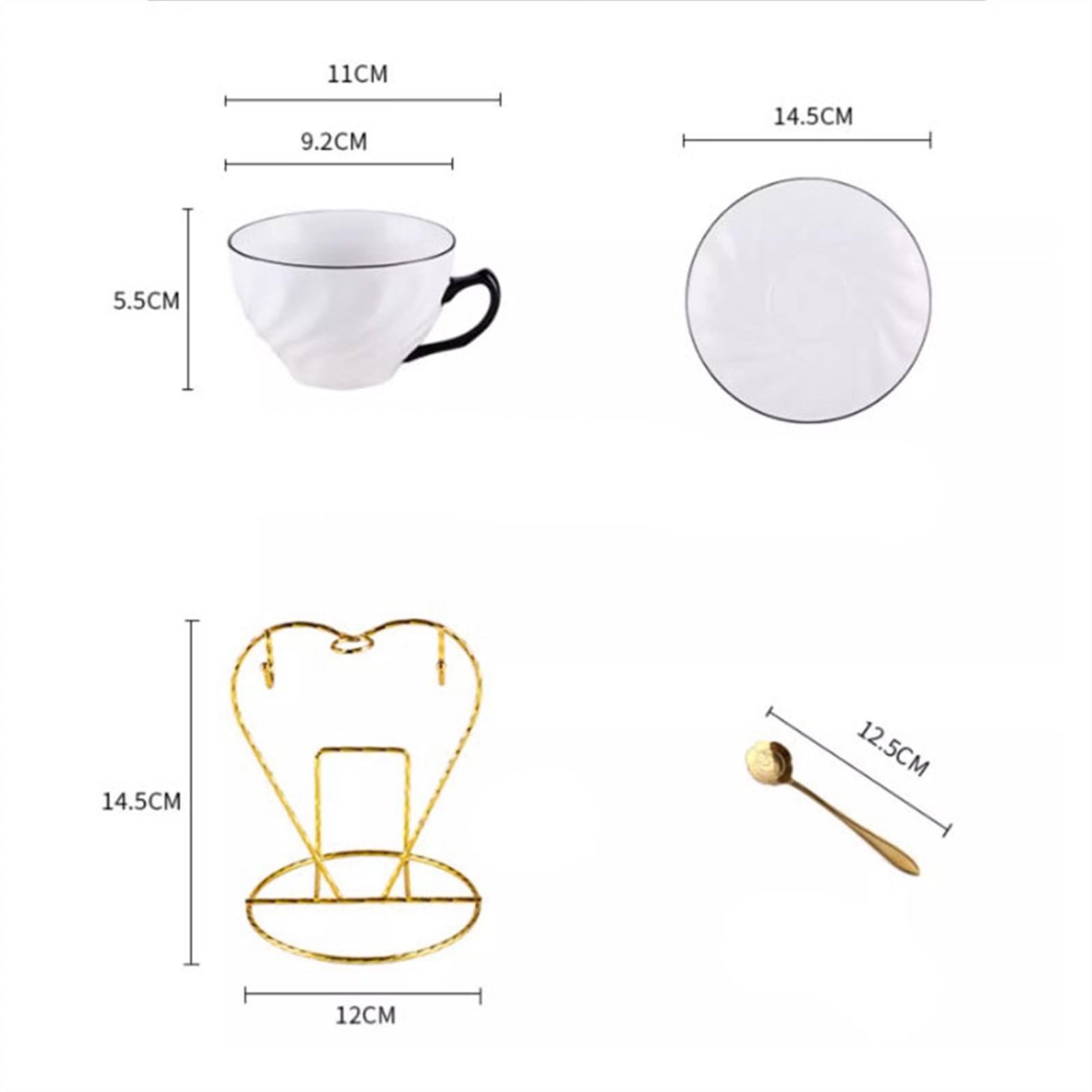 Kubek do kawy Angielskie lekkie luksusowe ceramiczne filiżanki do kawy domowa popołudniowa herbata filiżanki do herbaty kwiatowej zestaw łyżek i spodków Filiżanka do herbaty