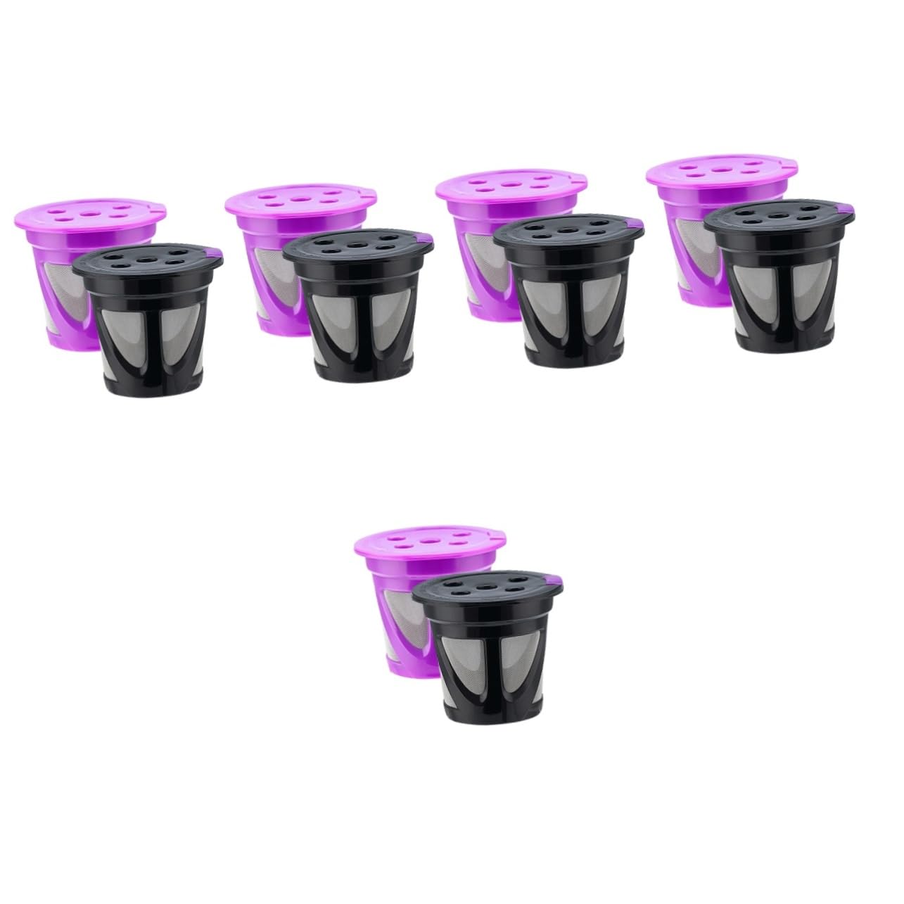 Ciieeo 5 Juegos Cápsula De Café De Café Reutilizables De Café Recargables Taza De Café Cafetera Expreso Colador De Maquina De Cafe Filtro De Té Recargable 2 Piezas * 5
