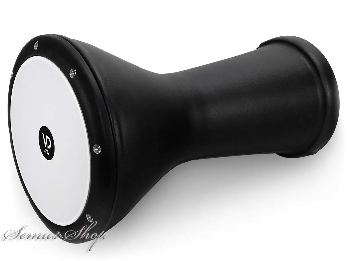 BASS Darbuka - Tamburo orientale professionale con rivestimento in pelle, accessori inclusi