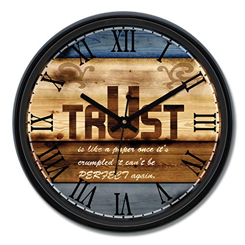 Amazon Brand Solimo 12inch Plastic & Glass Wall Clock Day Dream