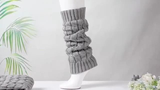 Jadive Femme Jambiere Guetres Winter Legwarmers Chauffe Longue Legging Tricotee Chaud Tricoté Guêtres Hiver Jambières