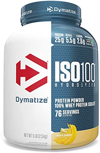 Dymatize Iso 100, Smooth Banana, 80 Ounce ( Packaging may vary  )