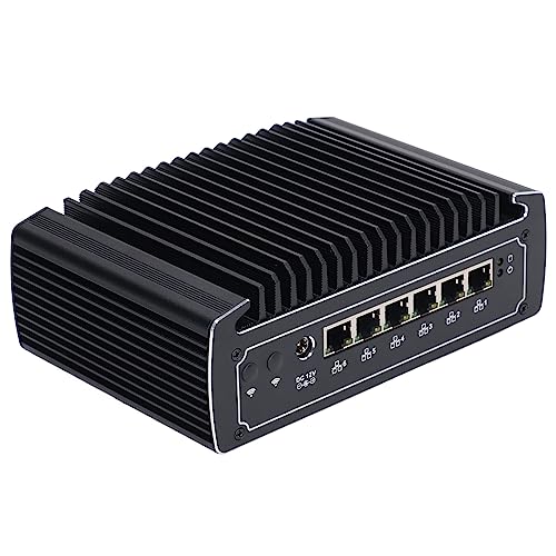 Mini-PC, Lüfterloser 100-240-V-Minicomputer aus Aluminiumlegierung mit Zeitgesteuertem Start. Vielseitig für den Elektronischen Unterricht (EU-Stecker)