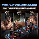 Foldable PushUp Stands Board Fitness,Workout Equipment for Home Gym, Men & Women Adjustable Pushup Board for Chest, Abs, Arms & Core Training,Portable Push-Up Board for Full Body Exercise - Image 3