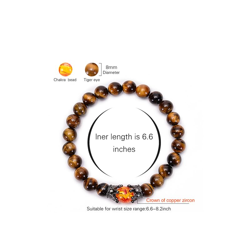 Histone Germanium Lymphatic Detox Bracelet For Women, Natural Stone Beads Layered Lymphatic Drainage Health Energy Healing Bracelets Adjustable Crown Beaded Gift Jewelry4