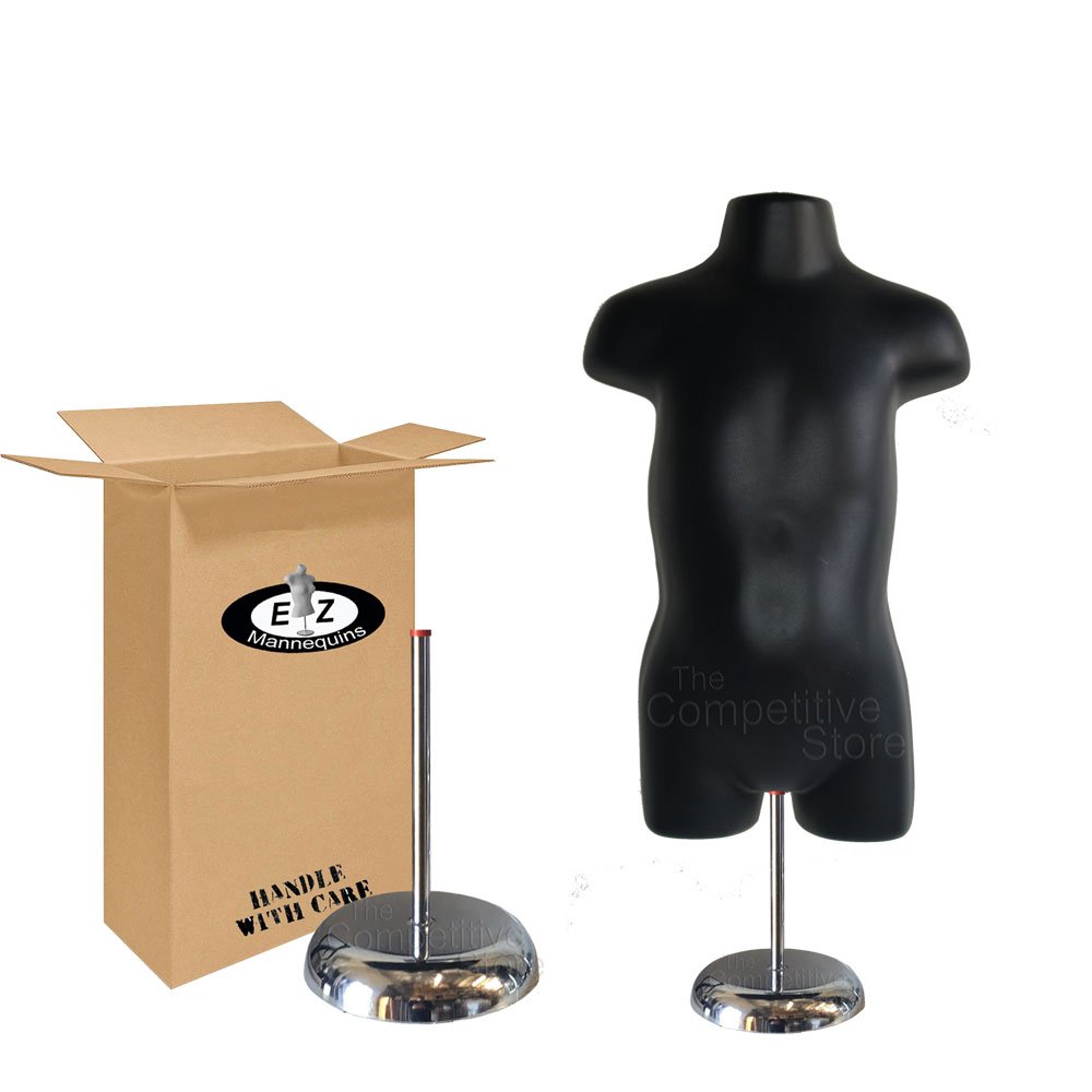 EZMannequins Toddler Hollow Back Mannequin Form with 6