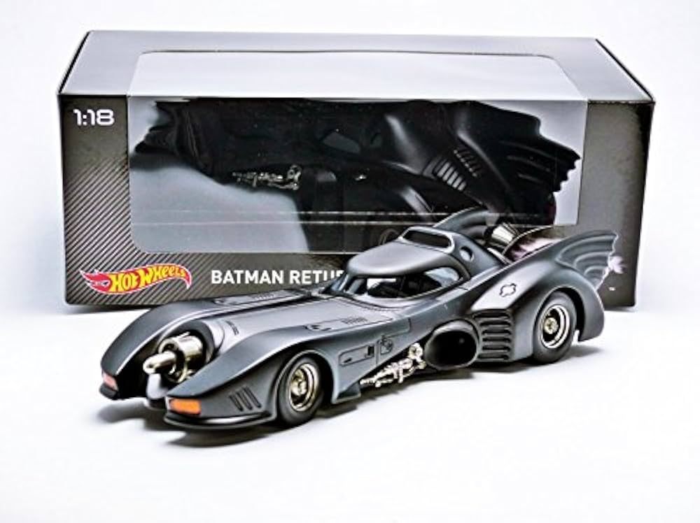 Hot Wheels 1989 Batmobile 1:18 スケール Hot Wheels 1989 Batmobile (Batman) 1/18 Unboxing & First