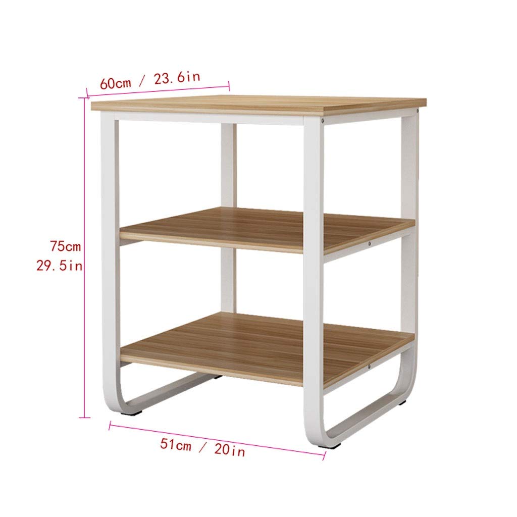 SUNESA Druckerständer 3-lagiger stehender Druckerständer Metall Festrahmen Büro des Desktops Faxgerät Scanner Regal Familie Nachttisch-Telefon-Rack Druckerhalter (Color : Schwarz)