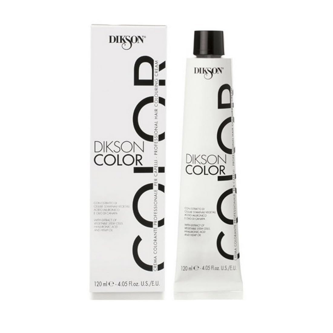 Dikson Color - Crema colorante professionale ad ossidazione per capelli con proteine ed estratti vegetali, 4.4 Castano Rame (120 ML)