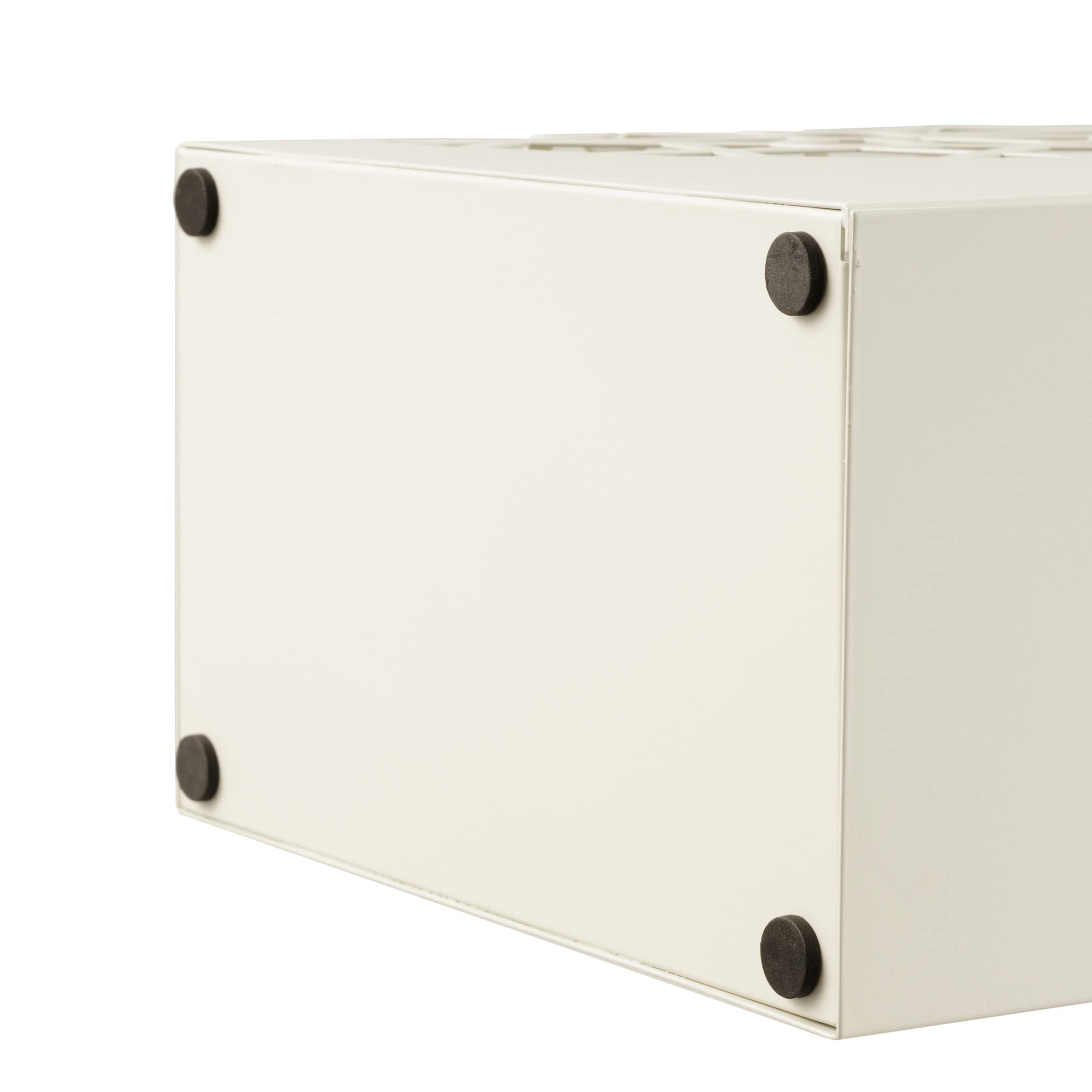 Baroni Home Paragüero Original Blanco 25x15x50 cm con Gancho y Bandeja de Goteo Extraíble