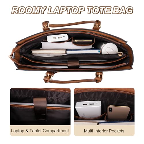Bolso para Laptop MOSISO de Cuero Sintético 15.6 Pulgadas miniatura 6