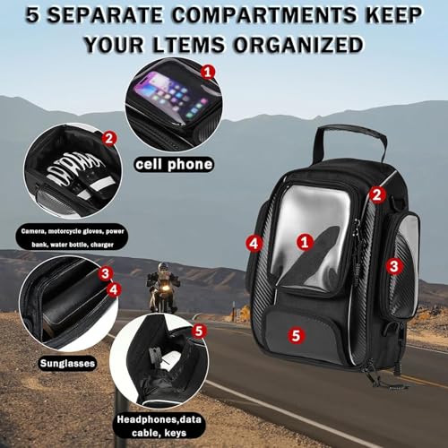Bolsa para motocicleta Hsolumen Waterproof 19.7 in miniatura 2