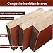 LAETYUON 10Pcs Phenolic Bakelite Sheet Composite Insulated Glulam Board Electrical Wooden Fabric Plate Resin Laminate Thick 2-50mm Suitable for PCB Industrial Drilling Boards,30mmx50mmx50mm 1pcs