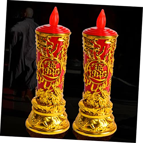 Luz de Vela LED Lurrose Velas sin Llama Reutilizables para Decoración 6