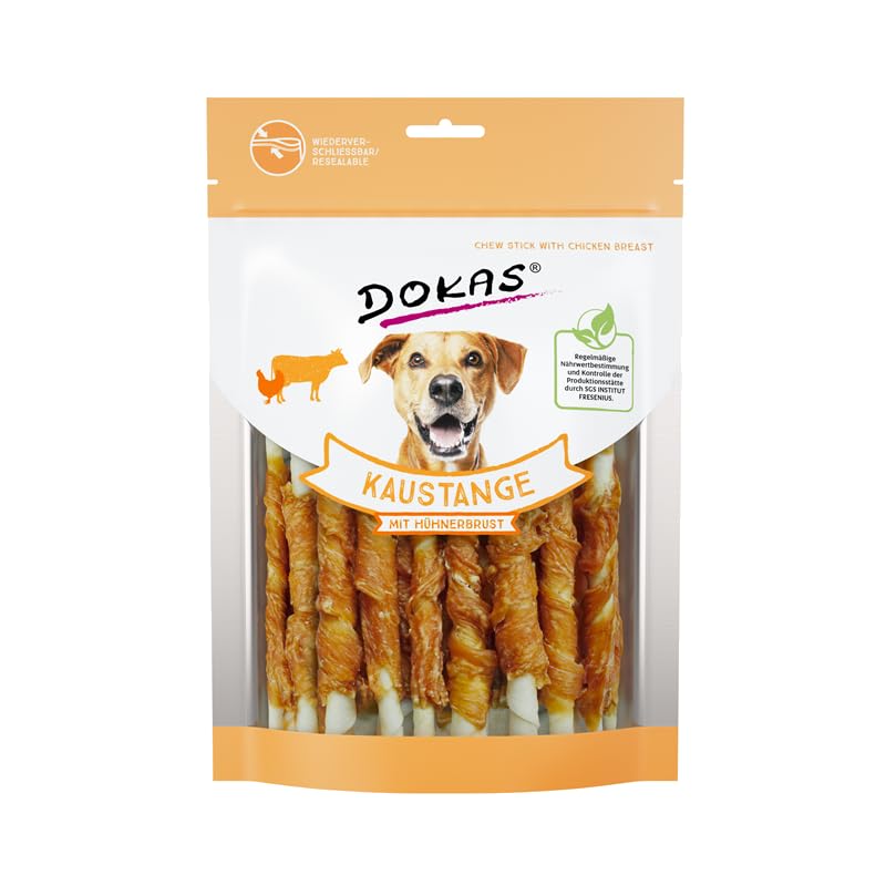 Dokas-Dog Kaustange mit Hühnerbrust & Entenbrust (Bundle) | erhältlich als 2X 50g und 2X 200g (2X 200g Huhn & Ente)