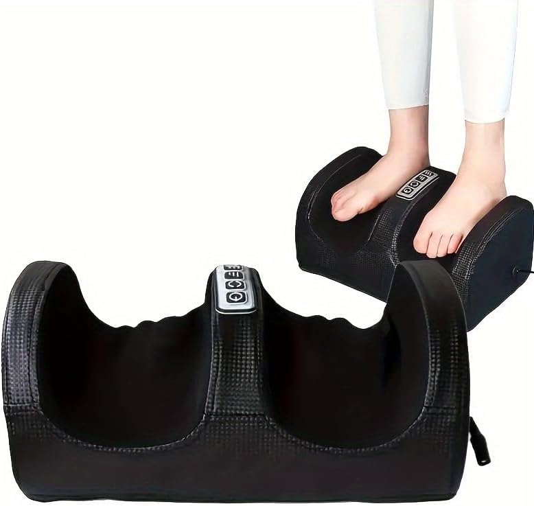 YelaJoy Foot and Calf Massager with Heating, Shiatsu Foot Machine with Massage Rollers, Deep Tissue Massager for Pain Relief, Remote Control with Cord, Gifts for Men and Women（Corded Version）