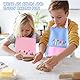 WAIMXDAO 2 Stück Malschürze Kinder, Wasserdicht Malschürze für Jungen Mädchen Verstellbar Kinderschürze Kinder Schürzen Set mit Taschen, für Basteln Malen Backen Kochen (Blau + Rosa)
