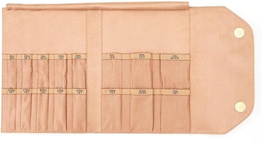 KNITPRO K12872 Double Pointed Needle Case-for Knitting or Crocheting Projects, 22 x 17.5 x 1.5cm, Clay