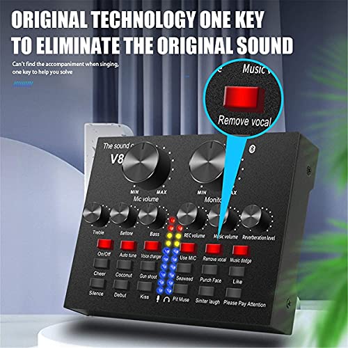 Externe Geluidskaart, USB V8S Live Externe Geluidsmengbord, Voice-wisselaar Geluidskaart Met Meerdere Geluidseffecten For Live Opname Home Ktv Spraakchat - Image 6