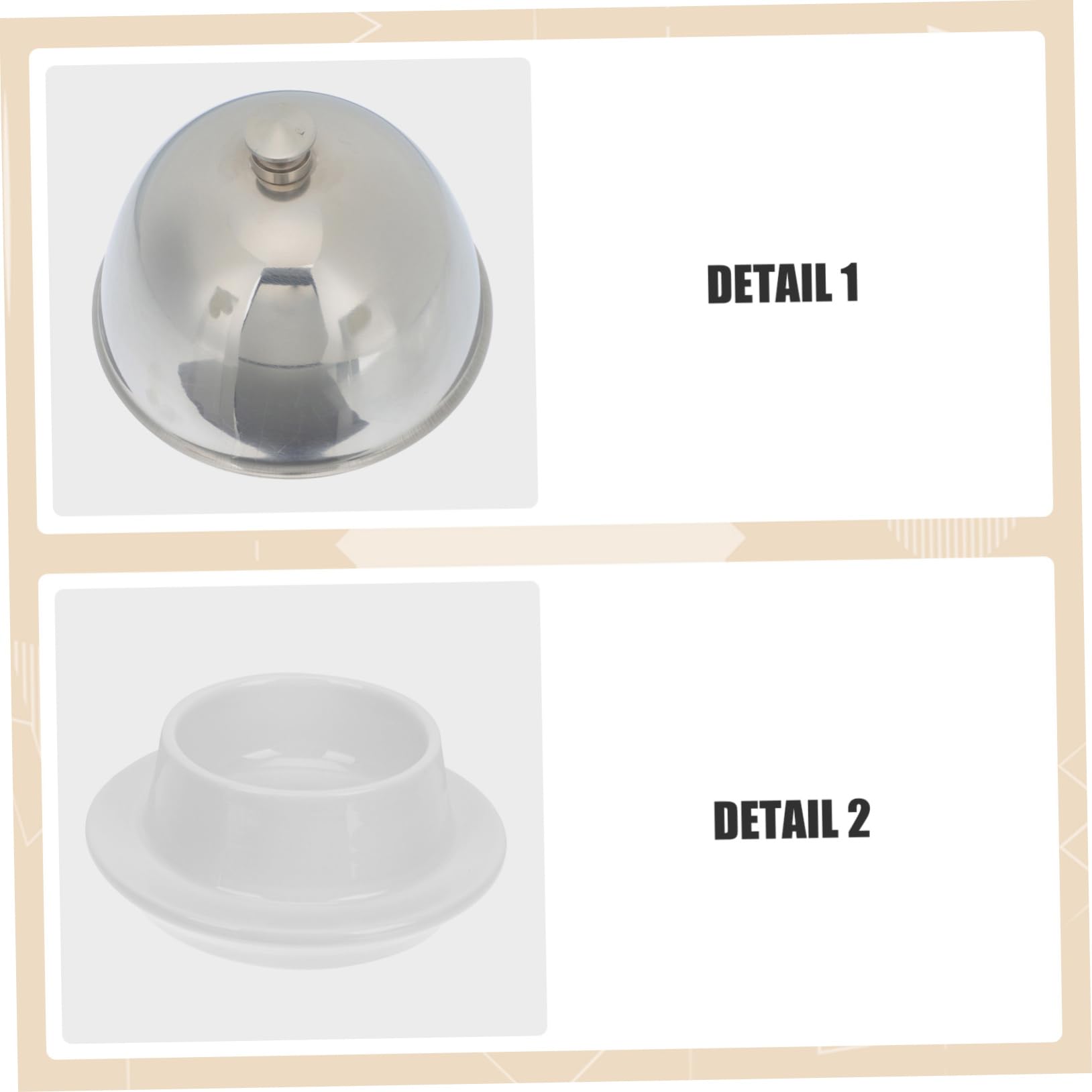 Garneck 1Pc Ceramic Butter Dish with Cover Multi Functional Kitchen Gadget for Serving Butter Cheese and Desserts Elegant Design for Easy Cleaning and Versatile Use