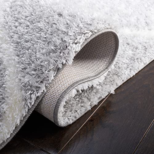 Tapete decorativo SAFAVIEH 5'x7' gris claro y blanco miniatura 6
