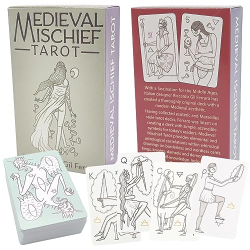 CBOSNF Tarot Cards 78 Tarocchi,Carte Tarocchi Tarot Deck,Tarot Ca...