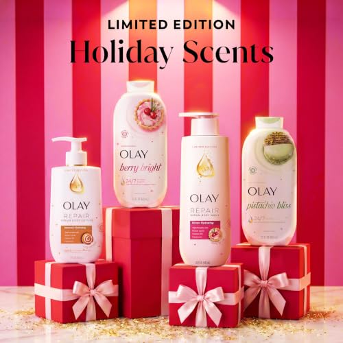 Olay Winter Repair Serum Body Wash for Women, 24HR Long Lasting Rich Hydration, Triple Complex for Bright, Firm, & Luminous Skin, Winter Barrier Repair, Limited Edition Berry Bright Scent, 20 fl oz - image 9