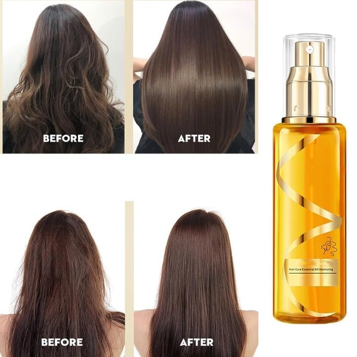 Miniatura 7 de HICOBAR Aceite hidratante y fortalecedor para el cabello sedoso, spray de aceite esencial sedoso para reparación del cabello (2 unidades)