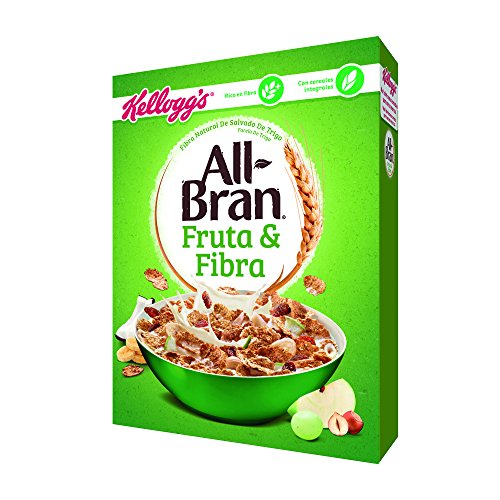 Kellogg´s All-Bran - Fruit & Fibre, Copos de trigo integral, 500 g - [pack de 5]