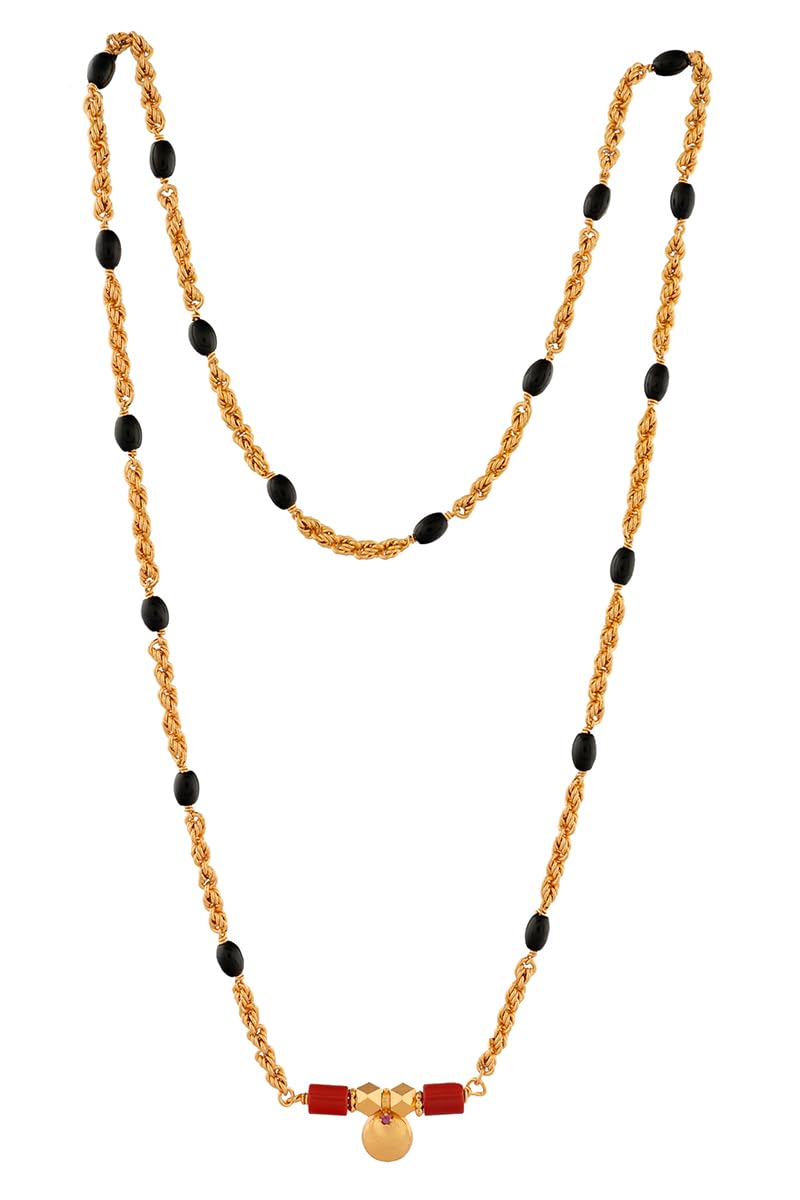 Radhas Creations Golden Mangalsutra Length 30.00 inches for Women No.180 (B0775XMP9F) Amazon Price History, Amazon Price Tracker