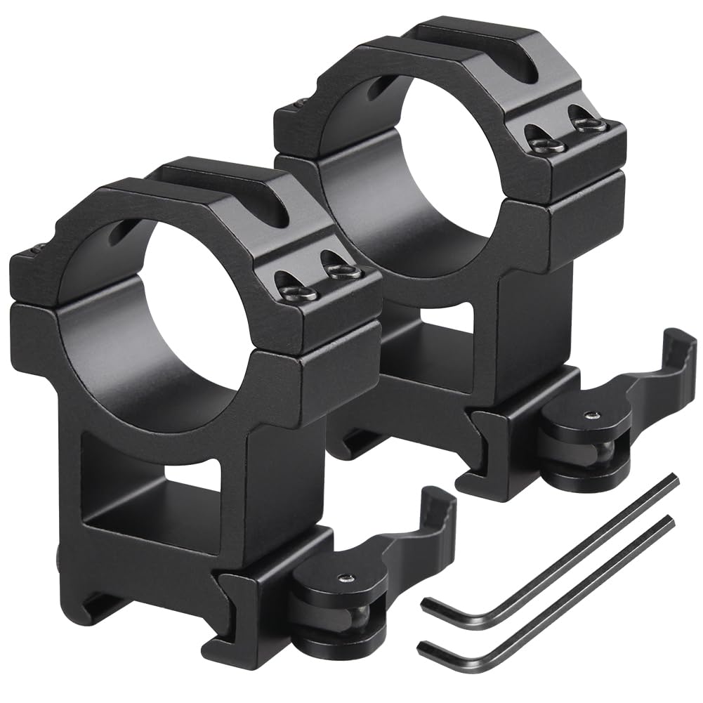 Home Safety Lunette de visee Anneau de Montage Bague de Montage avec Vis pour 11mm/20mm Rail Metallique