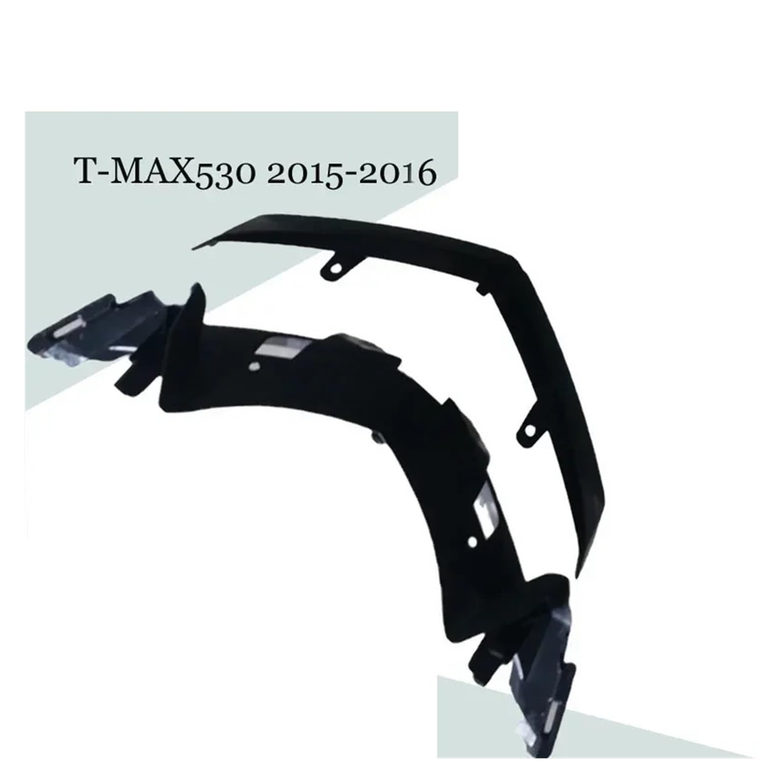 Compatibile con accessori for moto T-MAX530 2015-2016 Testa non verniciata della piastra inferiore Carenatura iniezione ABS(Black Lower part)