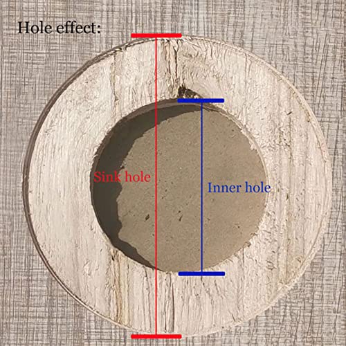 Broca avellanadora de acero aleado 75 mm para madera miniatura 2