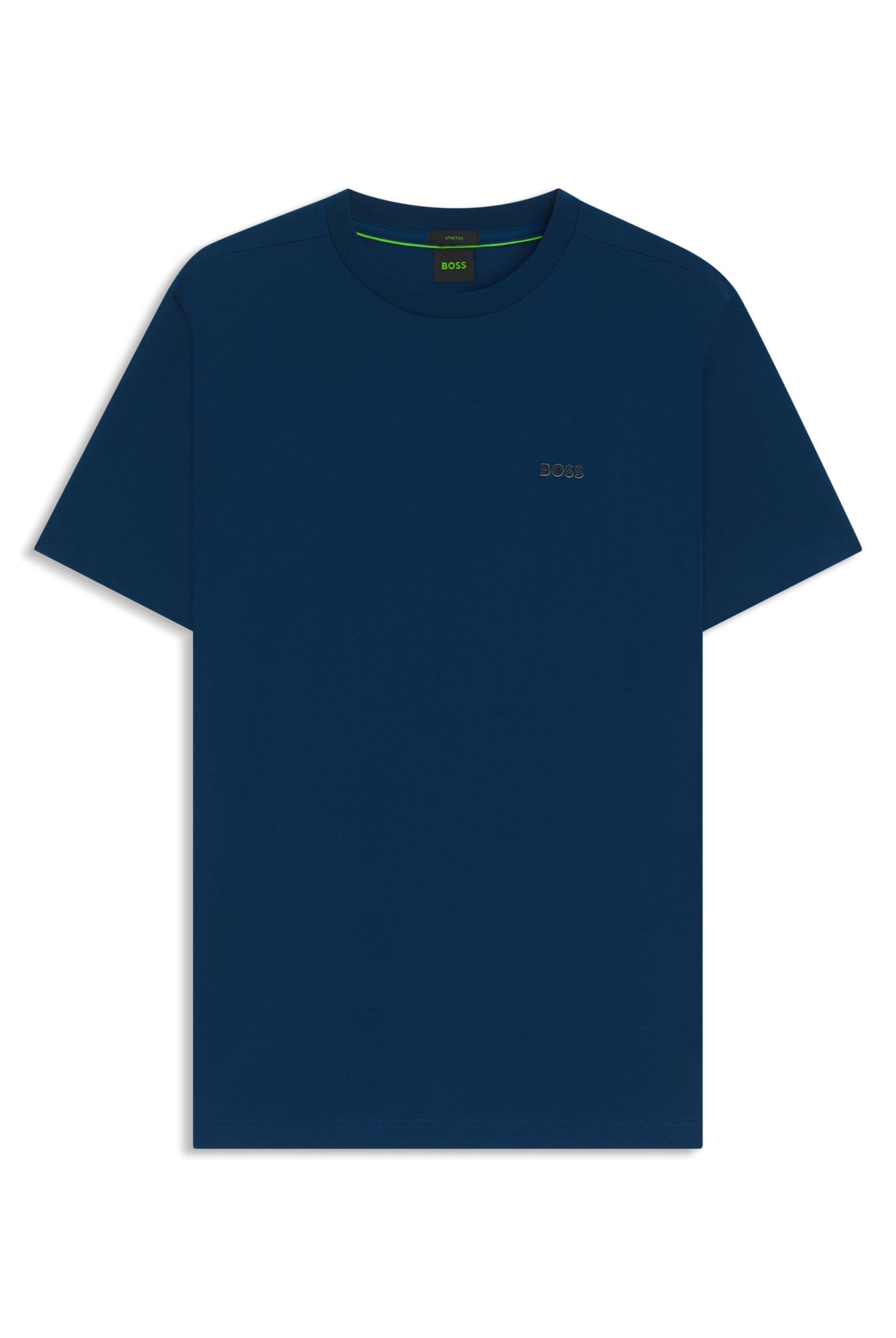 BOSS Mens Regular Fit Tales T-Shirt Short Sleeve Lifestyle Open Blue S