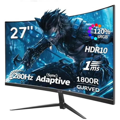 Amazon.co.jp: ZZA 27インチ ゲーミングモニター 280Hz 240Hz 1080p