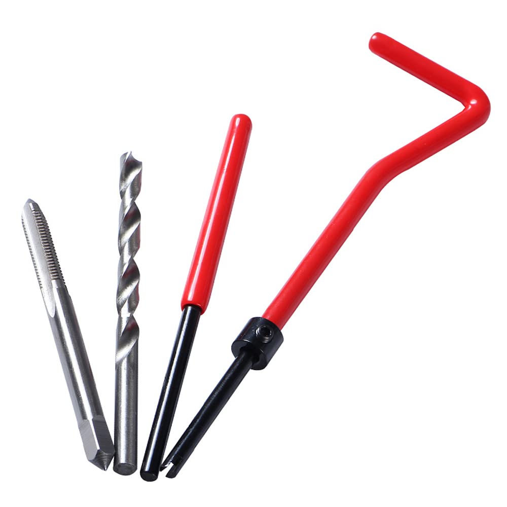 30 PZ In Acciaio Inox Kit di Riparazione Filetto M5x0.8mm Metrico Filo di Riparazione Inserto Kit Compatibile Strumento Mano Set Per Auto Riparazione