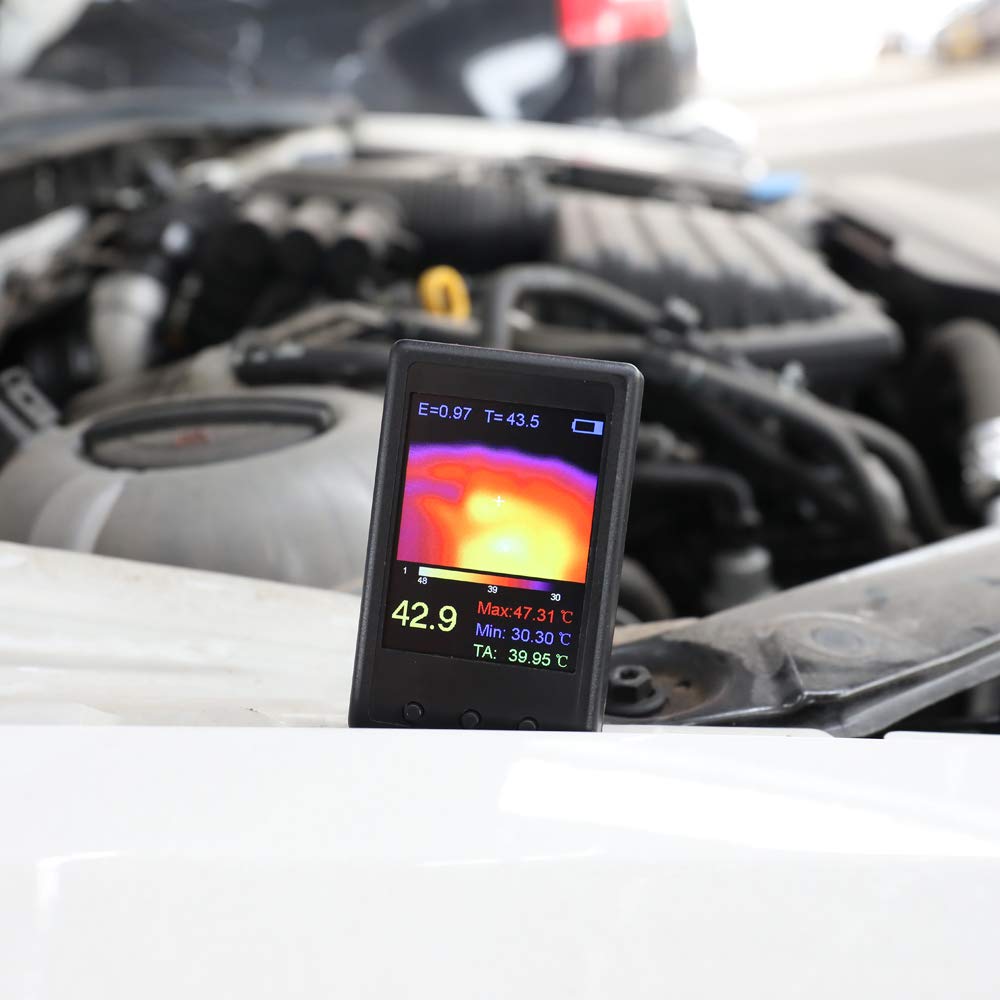 Irfora 2.4 pollici Schermo portatile termografico portatile Sensori di temperatura a infrarossi Digital Infrarossi Fotocamera termica ad alta precisione