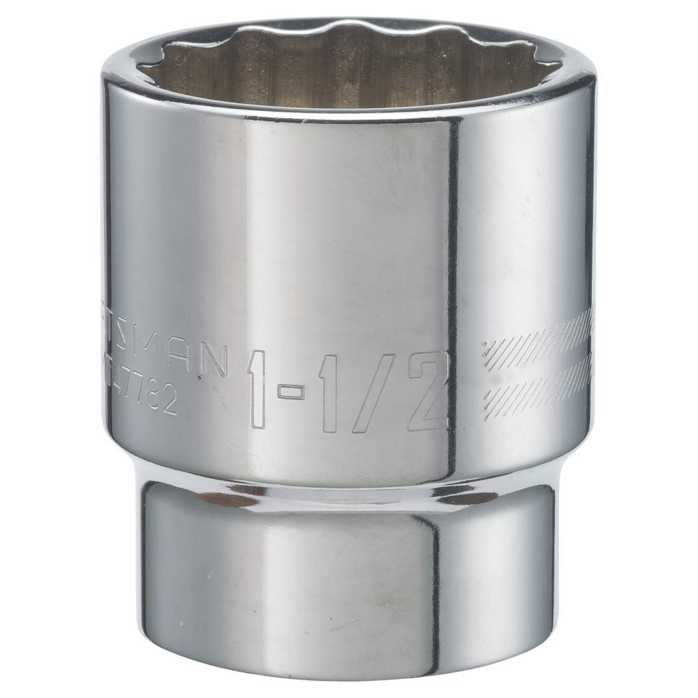 CRAFTSMAN Shallow Socket, SAE, 3/4-Inch Drive, 1-1/2-Inch, 12-Point (CMMT47782)