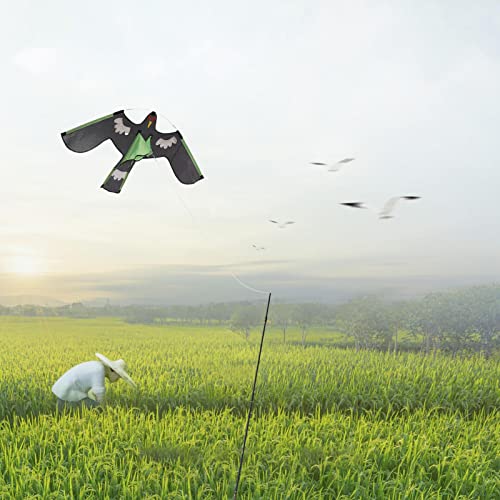 Pássaro Assustador Pipa Voadora | Pena Pássaro Assustador Hawk Kite para Culturas - Repelente pipa v