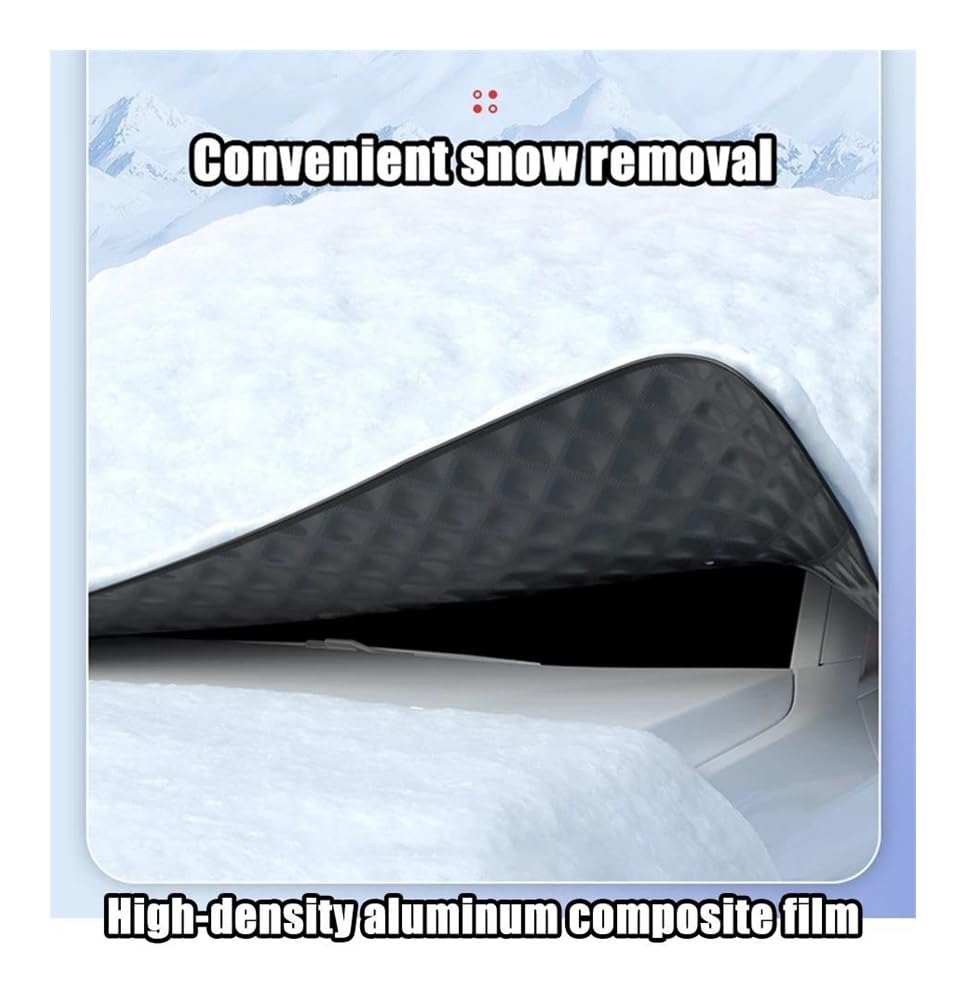 Housse de Protection pour Pare-Brise Demi-Couverture De Voiture Anti-Neige Imperméable Pare-Brise Protection Solaire d'hiver Protection Extérieure pour Véhicule Protection Pare Brise Hiver