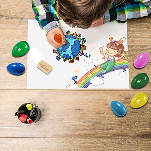 Crayons for Toddlers, Palm Grip Crayons Set 9 Colors Non Toxic Crayons Washable Paint Crayons Stackable Toys for Kids 3+ ,Boys and Girls Birthday Easter Gift